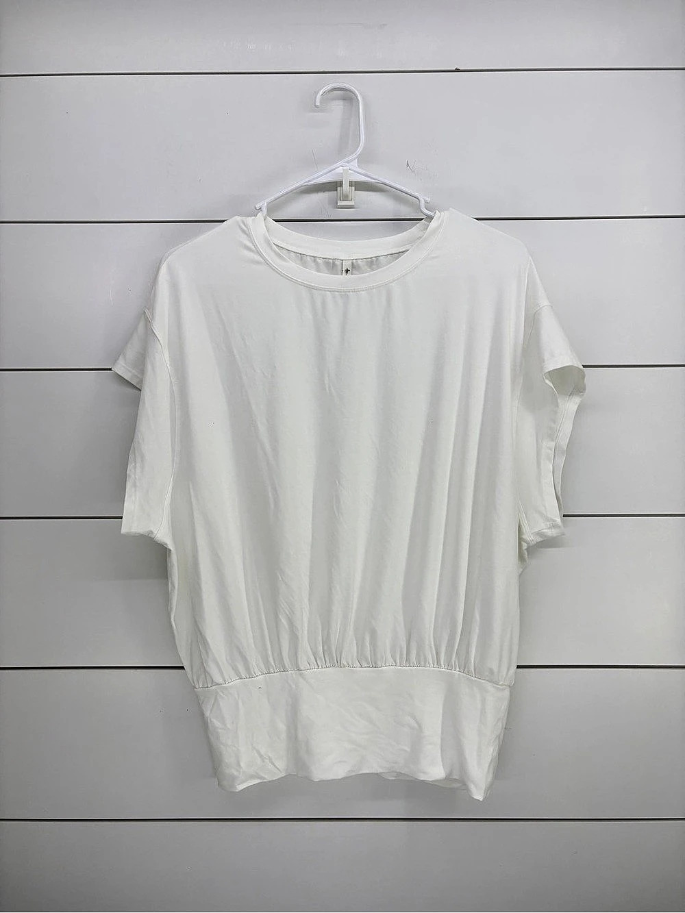 Halara White Short Sleeve Top